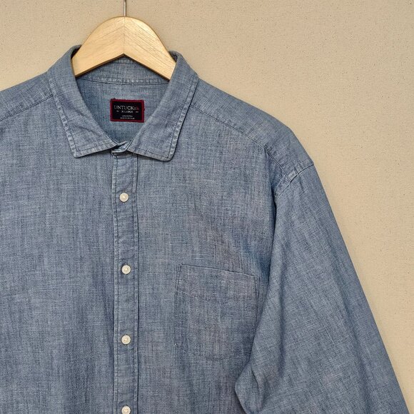 UNTUCKit Chambray Regular Fit Button Down XL - Picture 1 of 7